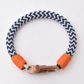 Fashion Cool Man Bracelet Stainless Steel Copper Color Screw U Shackle Nylon Rope Men Bracelets. 