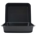 9x9 Inch Non-Stick Square Loaf Pan, Cake Pan, Nonstick Bakeware High-Grade Carbon Steel Toast Mold Baking Tray for Cakes, Bread, Pizza Brownies and Bread Mold - Hard Metal - 1Pcs. 