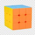 Rubik Cube Sticker less - 3x3x3 Magic Rubik Cube - The Perfect Mind Game Exercise For Adults/Kids. 