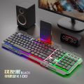 K108 RGB Gaming Keyboard with Metal Frame, Mechanical Feel Keys, Mobile Holder, Numeric Keypad, Multi-Color RGB USB Keyboard. 