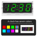 Colorful Digital Clock Kit Colorful RGB Digital Alarm Clock Microcontroller Circuit Board Welding DIY Production. 