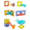 49 PCs Magic Magnetic Paradise Light Building Blocks Assembling for Kids 3D Lighting Bricks set Intelligence Toys Orbital Sliding Ball Pipe Colorful Marble Running Toy. 