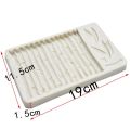 Bamboo Leaf Ruffle Silicone Fondant Cake Mold. 