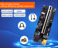 BlingStone Upgraded VER009S Plus PCI-E Riser Card 009S PCIE X1 to X16 6Pin Power 60CM USB 3.0 Cable for Graphics Card GPU Mining. 