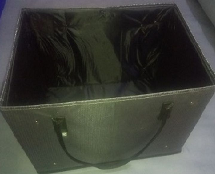 CUSTOMIZE Foldable Storage Cubes Organizer Basket Bin Storage Boxes Storage Container with Handles for Travel Moving Toy Storage Box Rubber-coated waterproof material for durability Wooden flap for smooth, easy opening and closing Spacious design with lar