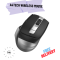 A4Tech Bluetooth + 2.4G Wireless - Rechargeable Type C - Silent Clicks - 2400 DPI - Connects 3 Devices - For PC/Laptop/Tablet/Smart TV Adjustment Button - Auto Power Saving - On/Off Switch. 