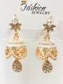 Jhumka Earrings for Girls | Bridal Wedding Jewelry – Elegant Beautiful Golden & Silver Mix Designs. 
