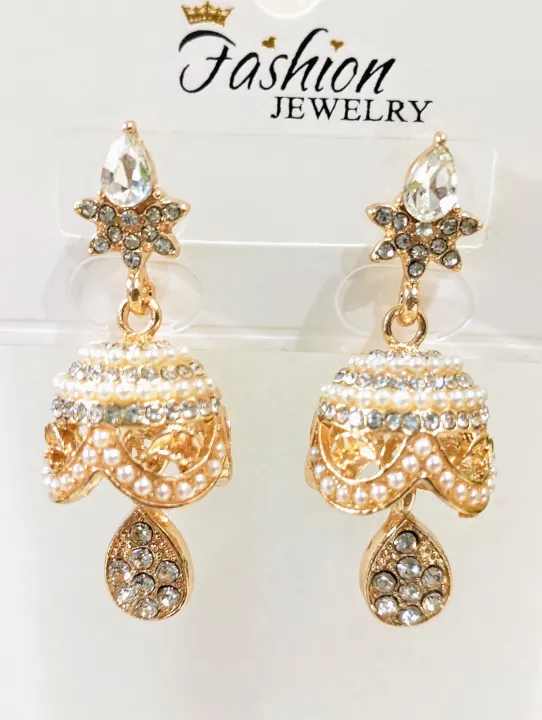Jhumka%20Earrings%20for%20Girls%20%7C%20Bridal%20Wedding%20Jewelry%20%E2%80%93%20Elegant%20Beautiful%20Golden%20&%20Silver%20Mix%20Designs%20-%20Image%206