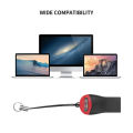 Kebidu 3PCS Mini USB 2.0 Card Reader Micro SD SDHC TF Flash Memory Card Reading Adapter for Laptop Computer. 