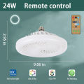 Ceiling Fan Lamps with Remote Control E27 Ventilator Lamp Aromatherapy 30W Electric Fan Lamp for Bedroom Living Room Decorative. 
