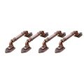 4 PCS Antique Handles with Screws Kitchen Cabinet Handles Pulls. 