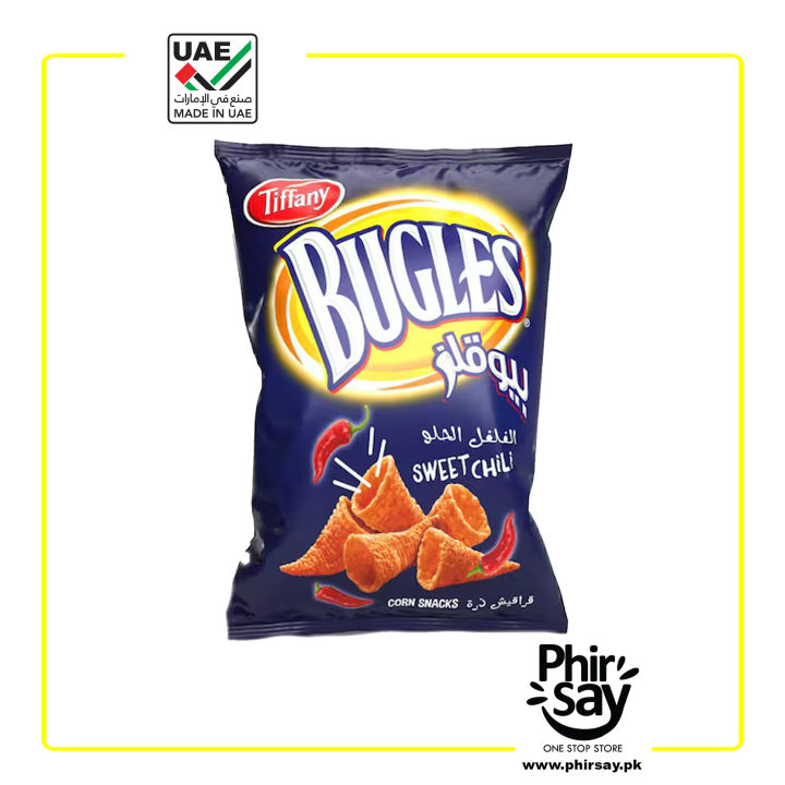 Tiffany Bugles Snacks | Sweet Chilli | 10.5g | Pack of 5