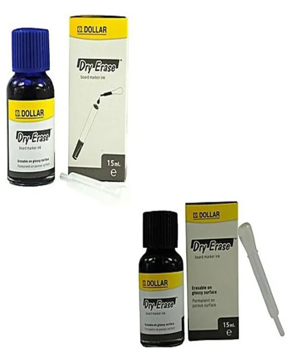 Pack%20Of%202%20Dry%20Eraser%20Board%20Marker%20Ink-15Ml-Blue%20&%20Black%20(1%20Pcs)%20-%20Image%202