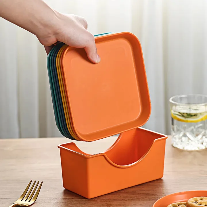10%20Pieces%20Household%20Food%20Grade%20Plastic%20Plate%20Spit%20Bone%20Dish%20Set%20%20Square%20For%20Dining%20Table%20-%20Image%203
