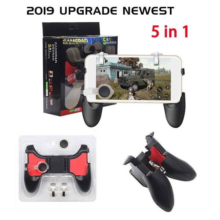 PUB-G Mobile Game Pad Controller 5 in 1 Combo Handle Controller