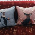 Nordic Elk Cushion Covers Rustic Pillow Finery Deer PillowCase Chair Large Linen Home Decor Animal Pillows Covers Case. 