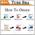 Pack of 3 Free Size Auto Fitting Bras / Blouse / Brazier / Brazzer / Brassiere Top Quality Multicolor Tube Patti Fashion Bras with Decent Stylish Stretchable Bra for Teenage and Training in Red Black Skin Pink Colors. 