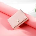 Short Cute Cat Pattern Women Wallet Leather Three Folding Wallets Clutch Women Wallets Girl Multi-function Coin Purse Card Set. 
