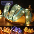 Green forest Decorative Ribbon Bronzing Gifts Bouquet Wrapping Gauze Ribbon. 