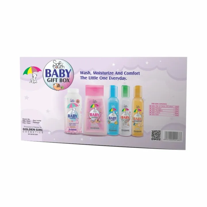 Soft%20Touch%20Baby%20Gift%20Box%20Standard%20%E2%80%93%205%20Items%20(120ml%20Each)%20%7C%20Shampoo,%20Soap,%20Bath%20Oil,%20Lotion%20&%20Kit%20-%20Image%202