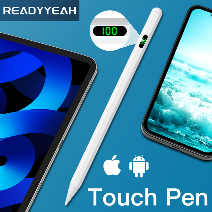 Universal Stylus Pen With Digital Power Display for Tablet Mobile Phone Touch Pen for IOS Android iPad Pencil for Apple Pencil 2 Moonlight