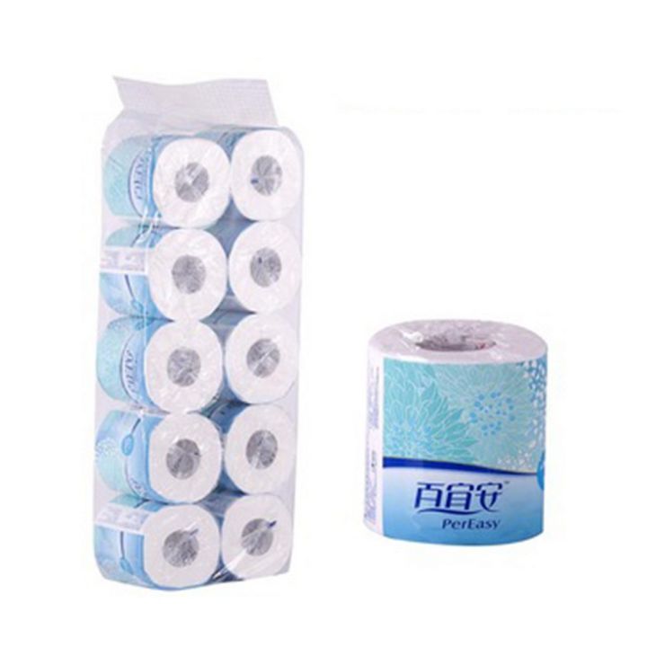 Tissue Roll Pack of 10 White multi purpose toilet Washroom, kitchen Use