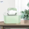 Portable Wipe Warmer 10W Top Heating USB Wipe Dispenser for Outdoor Travel , green. 