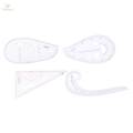 4x Multi Purpose French Curve Ruler DIY Tailors Pattern Maker Sewing. 