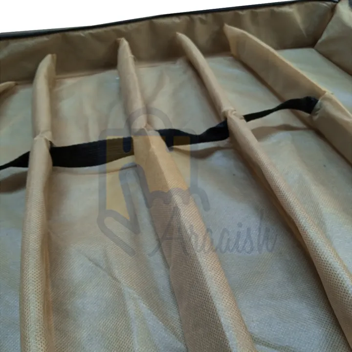 Shoes%20Under%20Bed%20Shoe%20Organizer%20Bag%20Hard%20Solid%20Fabric%20with%20Clear%20Plastic%20Zip%20Cover%20Brown%20-%20Image%203