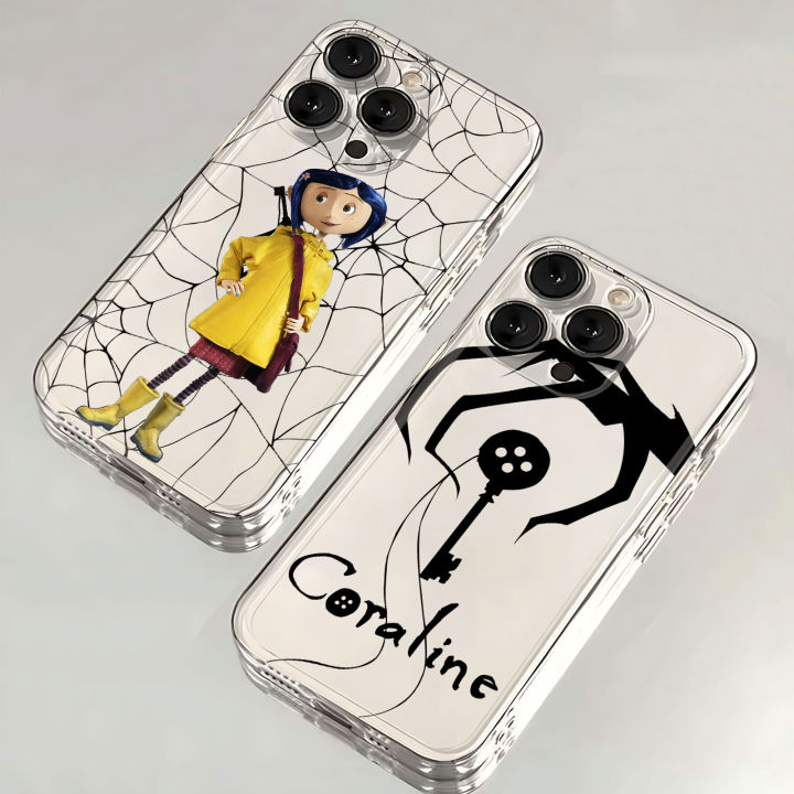 Anime Hot C-Coraline New Phone Case For OPPO Reno 12F 12 7 11 11F 10 2F 4 8T 8Z 7Z 6Z 5 F21 Pro Plus 4G 5G Clear Soft TPU Cover