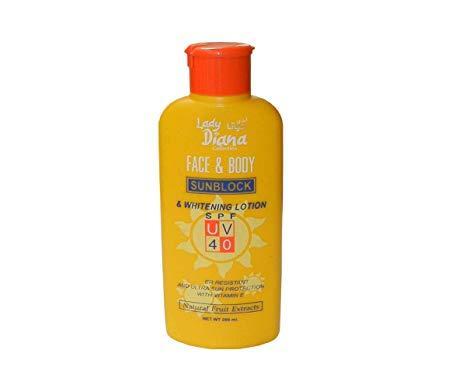 Face and Body Lotion with Sunblock, UV, SPF 40 200Ml