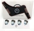 Beard Shaping Tool & Facial Hair Styling Template Guide & Beard Shaper comb tool. 