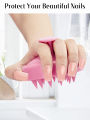 Shampoo Massager Brush Scalp Hair Scrubber with Soft Silicone Bristels For All Type Of Hairs Straight Curly Wet Dry For Men Women Children (Random Colors). 