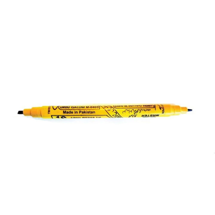 Double%20cut%20marker%202%20in%201%200405%20cut%20marker%20605%20and%20604%20double%20side%2010%20pcs%20pack%20urdu%20qalum%20M-0405%20MARKER%20-%20Image%202