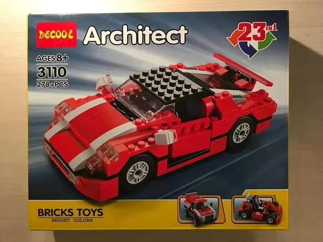 Decool:%20Architect%20Creator%20-%2023%20in%201%20-%20278%20Pieces%20Red%20Super%20Speedster%20Race%20Car%20Building%20Blocks%20Set%20-%203110%20-%20Image%203