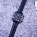 New Same Boys Fashion Square Black Shell Cool Quartz Watch. 