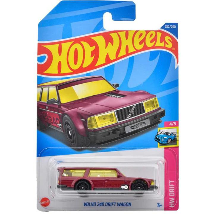 Original Hot Wheels Volvo 240 Drift Wagon Dark Red HW Drift