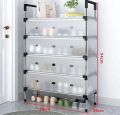 7 Layer Shoe Rack Organizer | Dustproof Transparent Shoe Storage Cabinet | Large Capacity Foldable Shoe Shelf | Space-Saving Shoe Stand for Home. 