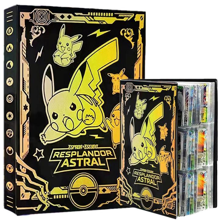 Pokemon Album Book 9 Pocket Binder Pokémon 432/540 Cartoon Pikachu Game Cards Holder Collection Map Folder Loaded List Kids Gift
