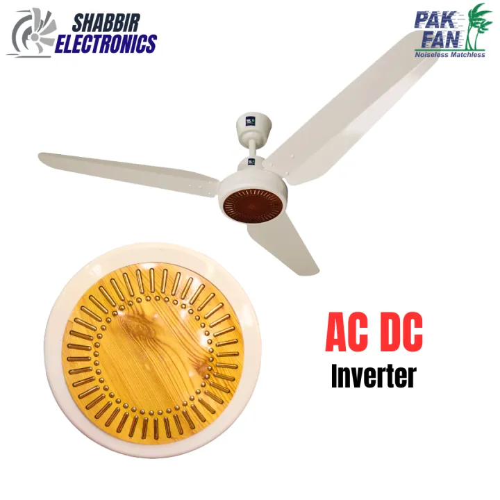 PAK Fans Ceiling Fan - AC DC Floral Model 56'' 50 Watts - Copper ...