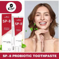 Probiotic Toothpaste SP-8 Whitening Tooth Remove Plaque Stains Teeth Whitener Oral Hygiene Clean Fresh Breath Denta 120g. 