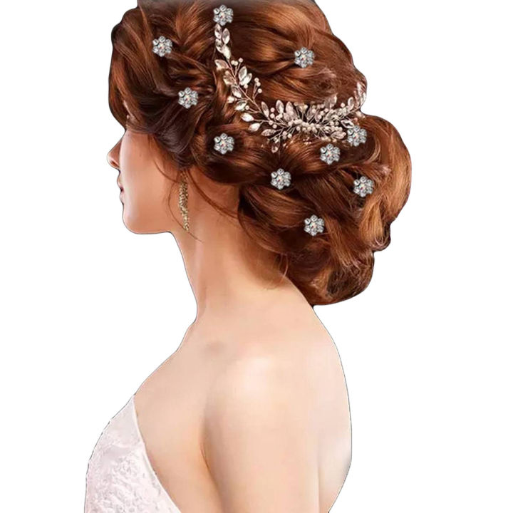 Metal Hair Twist Juda Spring Pin Bridal Accessories for Women -Set of 10