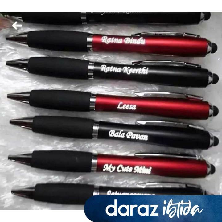 TRENDirella's Printed Customized Logo or Name Engraved Ball Pen with LED Light