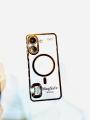 Redmi 13c Back Cover Luxury 6D Plating Soft Case - MAG Safe Design - Redmi 13c Back Cover. 