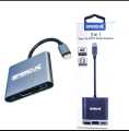 Speed-X USB-C to HDMI Multiport Adapter, 3-in-1 Type-C Hub with 4K HDMI Output, USB 3.0 Port, and PD Fast Charging Compatible with Thunderbolt 3 and USB-C Devices. 