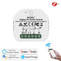 Tuya Zigbee 3.0 Smart Light Switch Relay Module 1 Gang Zigbee + Rf Switch Module Can Work Remotely With Alexa Google Home Smart Switch Module. 