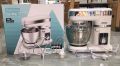 New Argentina ATMA Dough Maker Stand Mixer 700w With 6 Rotating speed 85qt Stainless Steel Body | Mixing Bowl Atta Gunday Wali Machine Beater Dough Hook 3 Blades Metal Bowl Whisk Household Use Seco.(WHITE). 
