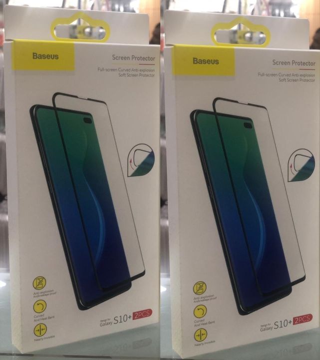 Original Protector For Samsung S10 plus  -  2PCS  Soft Screen Protector 0.15mm Full-cover Curved High Definition Soft Screen Protector - 2PCS  s10 + - s10+ - s10plus [ G STORE ]