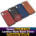Tecno Spark 4 Lite Back Cover Leather Type Soft Spark 4 Lite Case For Boys. 