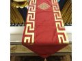 1pcs table runner set velvet and lesser desing 54 inch lanth and all colors available. 